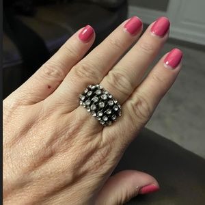 Rhinestone Statement Ring